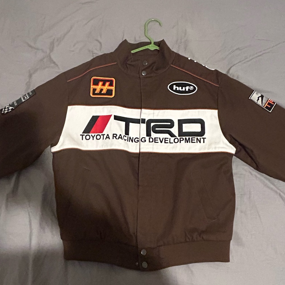 HUF TRD Global Racing Development Team Brown Jacket RARE worn once.